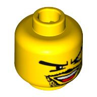 Lego hlava, žlutá (4184860, 4286060)
